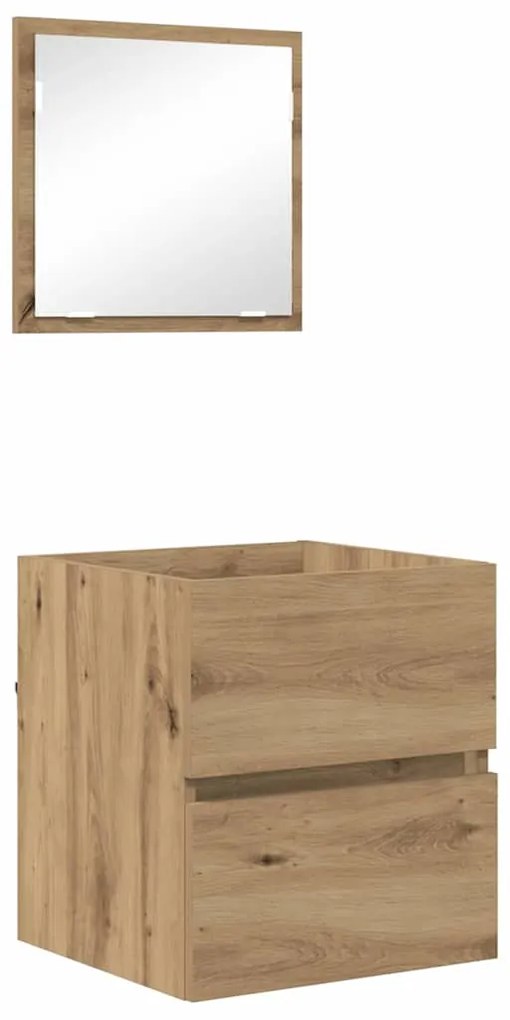 vidaXL Ντουλάπι Μπάνιου με συρτάρι Artisan Oak 41 x 38.5 x 45 cm