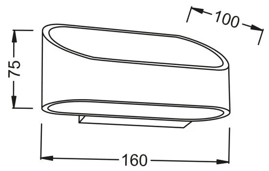 Απλίκα τοίχου Polt-Λευκό