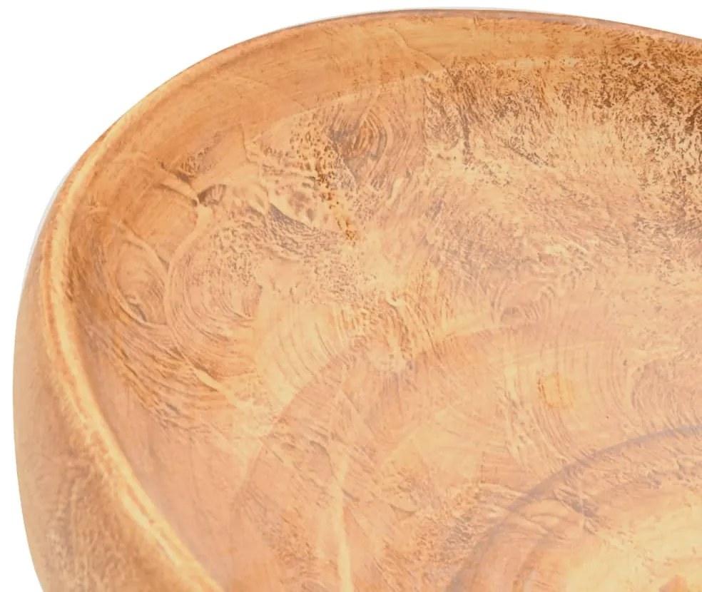vidaXL Νιπτήρας Οβάλ Καφέ 59 x 40 x 15 εκ. Κεραμικός
