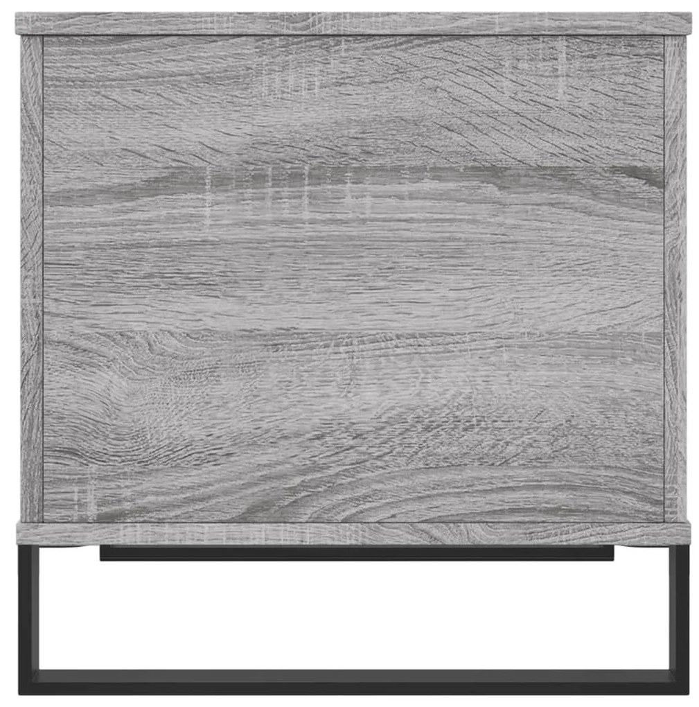 Τραπεζάκι Σαλονιού Γκρι Sonoma 60x44,5x45εκ. Επεξεργασμένο Ξύλο - Γκρι