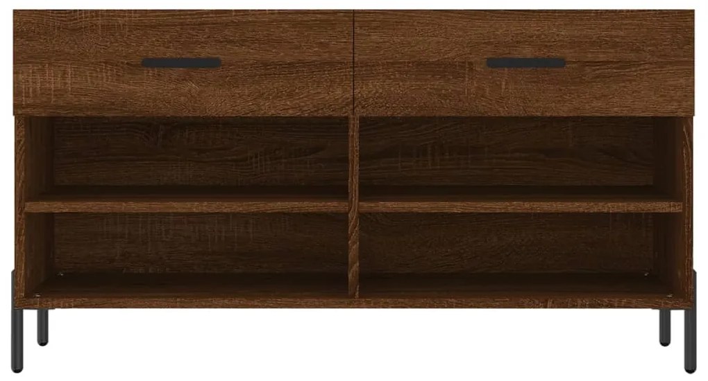 vidaXL Παπουτσοθήκη Καφέ Δρυς 102 x 35 x 55 εκ. από Επεξεργασμένο Ξύλο