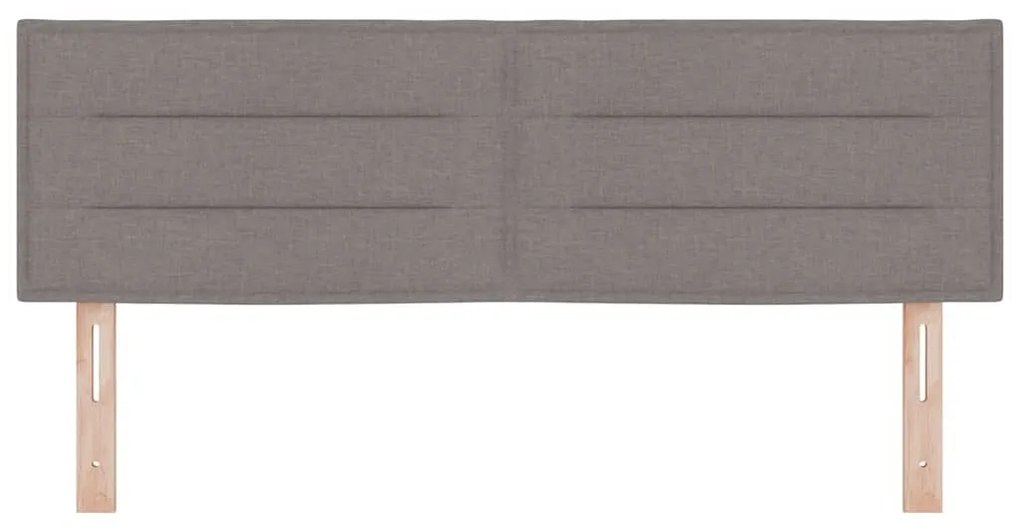 vidaXL Κεφαλάρι Ρυθμιζόμενο Ύψος με κεφαλάρι Taupe 160 cm ύφασμα