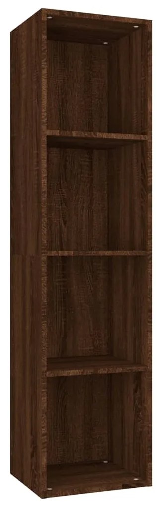 vidaXL Βιβλιοθήκη/Έπιπλο Τηλεόρασης Καφέ Δρυς 36x30x143 εκ Επεξ. Ξύλο