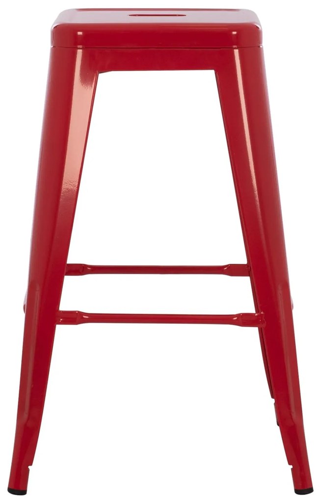 Σκαμπό Μπαρ MELITA-PRO C8573.44 Μεσαίου ύψους Μέταλλο Κόκκινο 43x43x67Υ εκ. 43x43x67 εκ.