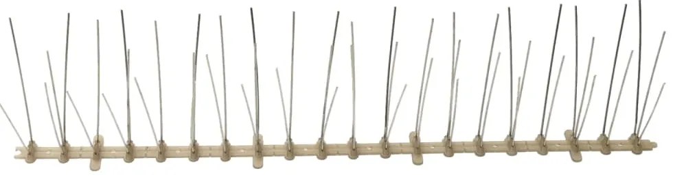 vidaXL Απωθητικές Ακίδες Περιστεριών 5 Σειρών Σετ των 6 3 μ. Πλαστικές