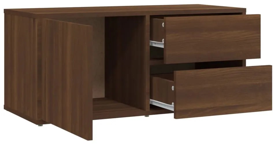 vidaXL Έπιπλο Τηλεόρασης Καφέ Δρυς 80x34x36 εκ. Επεξεργασμένο Ξύλο