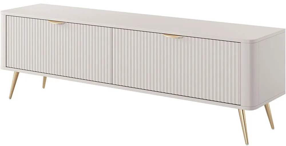 Έπιπλο Τηλεόρασης Lante 163x51x38cm Beige-Gold