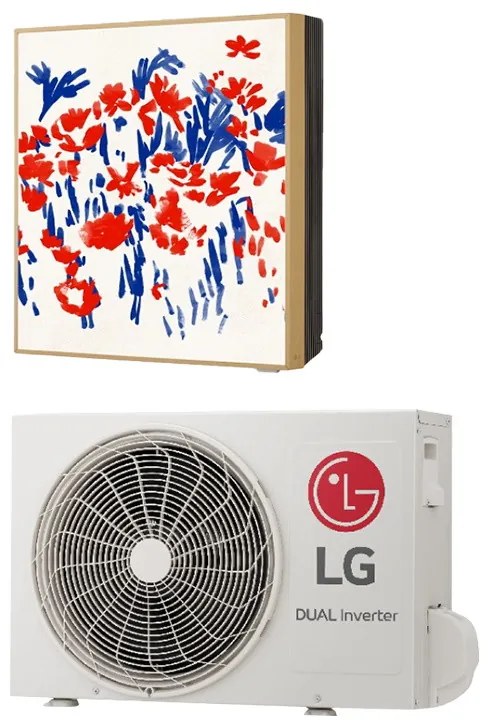 Κλιματιστικό Inverter LG Gallery Special A12GA1.NSE + A12GA1.U18, 12000 BTU, 26 m2, A++, R-32, Λευκό/Πολύχρωμο