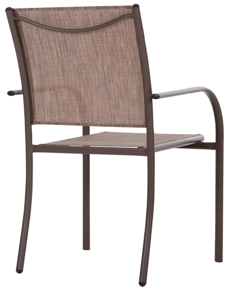 Καρέκλα - Πολυθρόνα REDAN C5976.05 Καφέ Μεταλλική με Textilene 55x57x88Υεκ. 55x60x88 εκ.