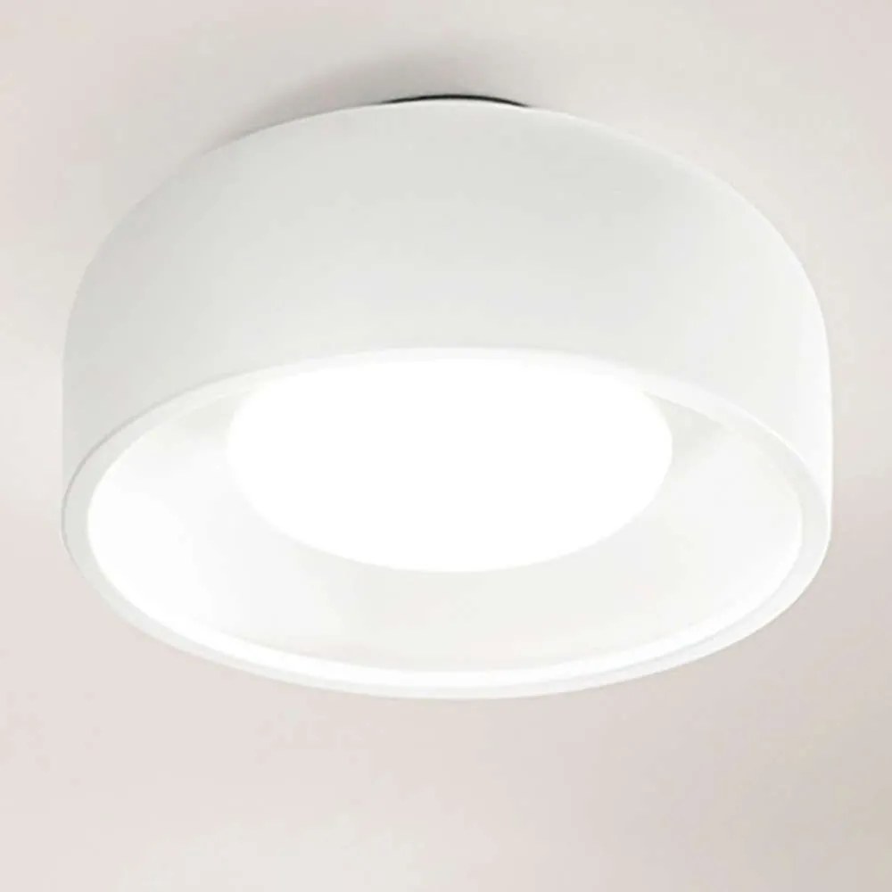 Φωτιστικό Οροφής - Πλαφονιέρα 6662 B 1XE27 60W Φ48cm 20cm White Perenz Μέταλλο