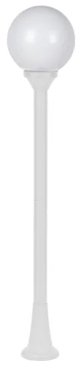 PLASTIC FLOOR GARDEN WHITE LUMINAIRE 100CM Φ200 E27 IP44 - PLGM5W