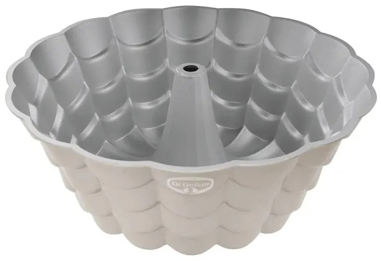Φόρμα ψησίματος Dr.Oetker Floral 2551, 24 cm, Στρογγυλό, Χύτευση αλουμινίου, Ασήμι