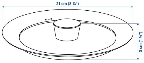 KLOCKREN καπάκι, 21 cm 704.491.95
