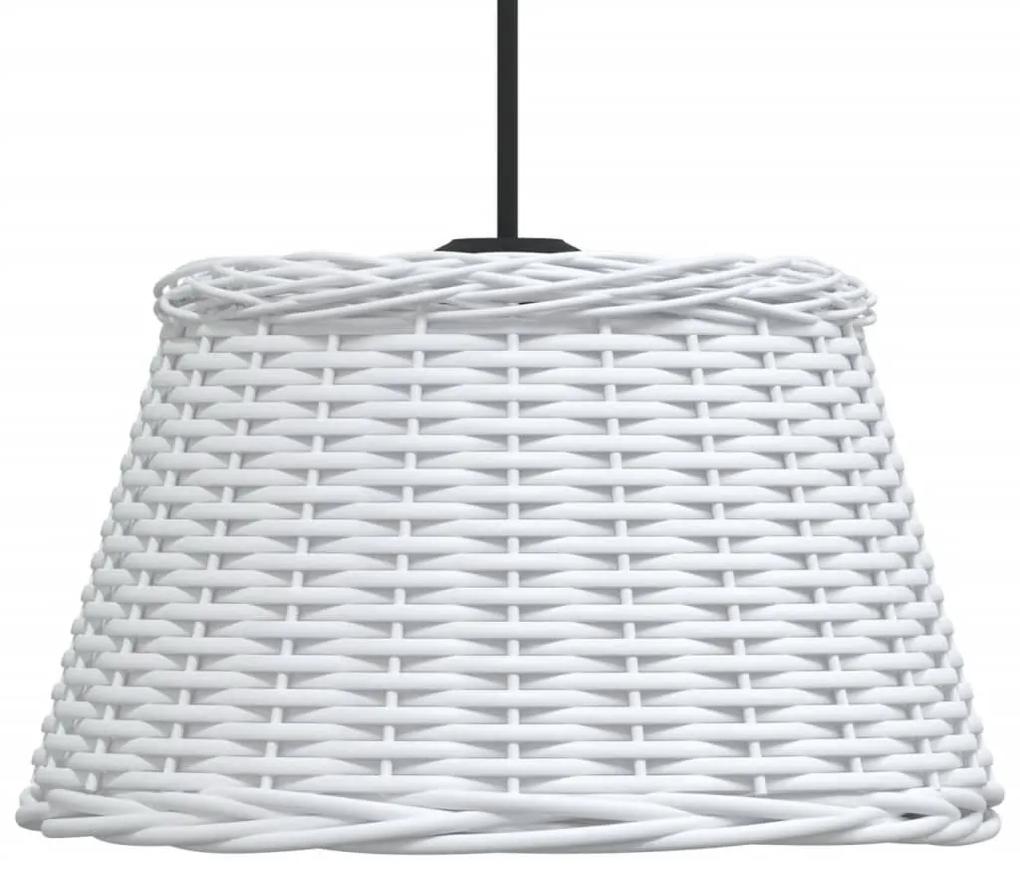 Καπέλο Φωτιστικού Οροφής Λευκό Ø50x30 εκ. από Wicker - Λευκό