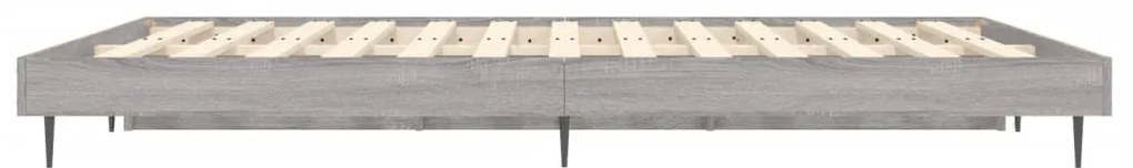 vidaXL Πλαίσιο Κρεβατιού Γκρι Sonoma 120 x 190 εκ. Επεξεργασμένο Ξύλο