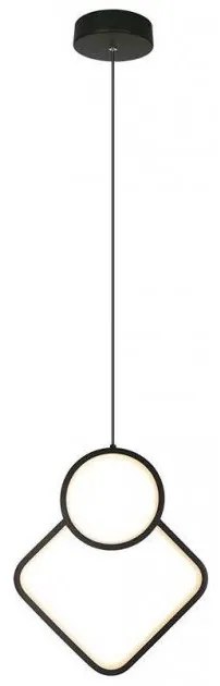 Κρεμαστό Φωτιστικό Οροφής LED 12W 230V 1300lm IP20 Θερμό Λευκό Μαύρο 14998 VTAC 14998 Μαύρο