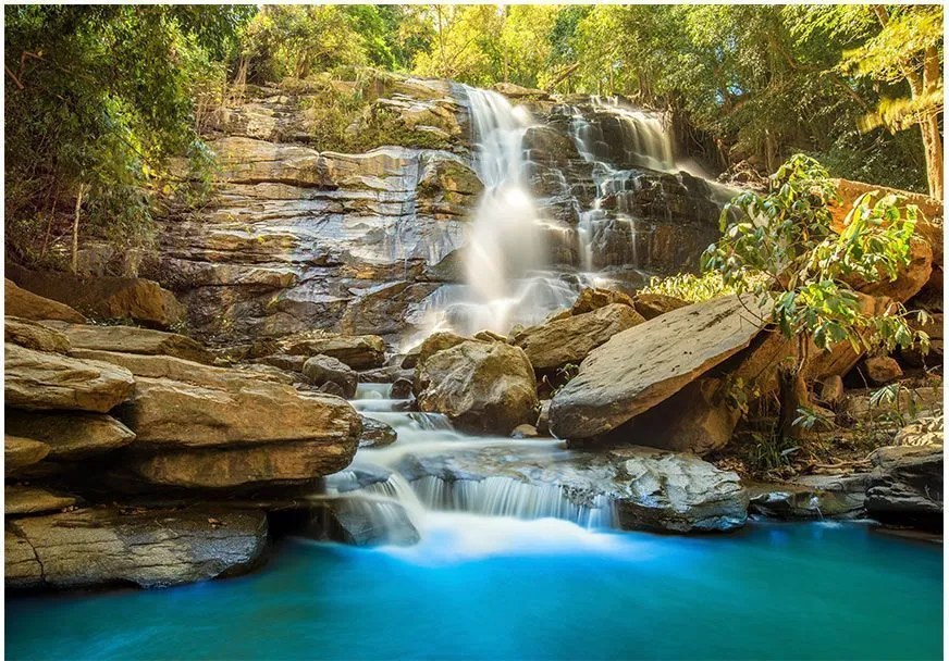 Αυτοκόλλητη φωτοταπετσαρία - Waterfall in Chiang Mai, Thailand  - 147x105