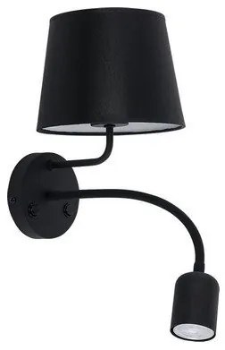 Απλίκα Φωτιστικό Τοίχου με LED σποτ MAJA 3 χρώματα TK Lighting-2537-Μαύρο 2537