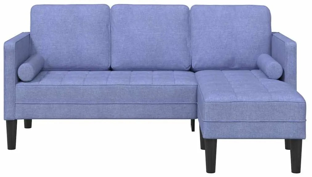 vidaXL Σετ Καναπέ Μπλε τζιν 173 x 131 x 67 εκ ύφασμα