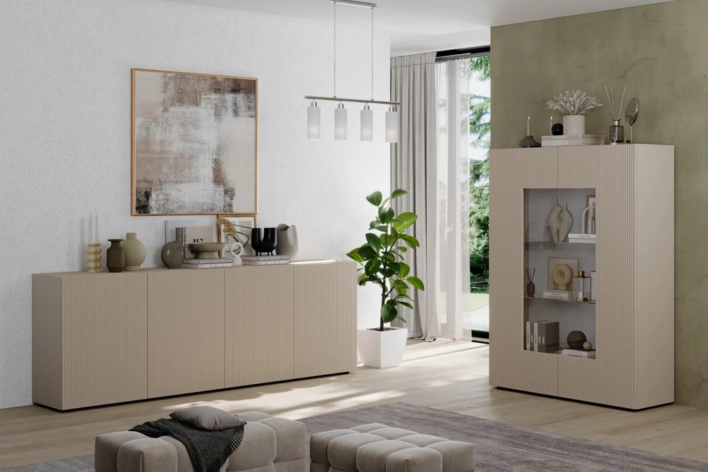 Έπιπλο Τηλεόρασης Ανθρακί Οξειδωμένο 121x43x57