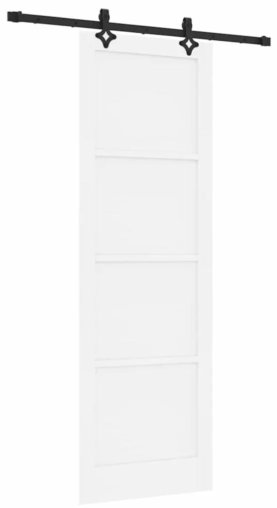 vidaXL Σετ Συρόμενης Πόρτας ORKDAL Λευκό και μαύρο 78 x 232 cm
