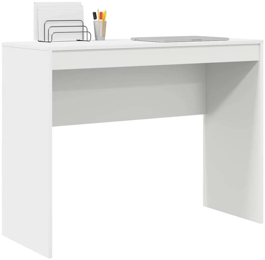 vidaXL Γραφείο Λευκό 100 x 40 x 76 εκ. Επεξεργασμένο ξύλο