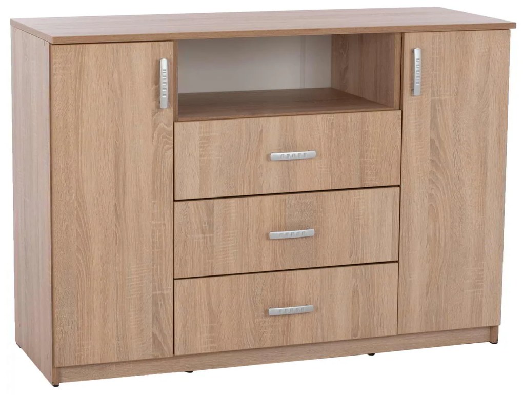 ΜΠΟΥΦΕΣ ΜΕ 2 ΝΤΟΥΛΑΠΙΑ Κ 3 ΣΥΡΤΑΡΙΑ ADLER SONAMA OAK HM2430 120X45X85Yεκ.