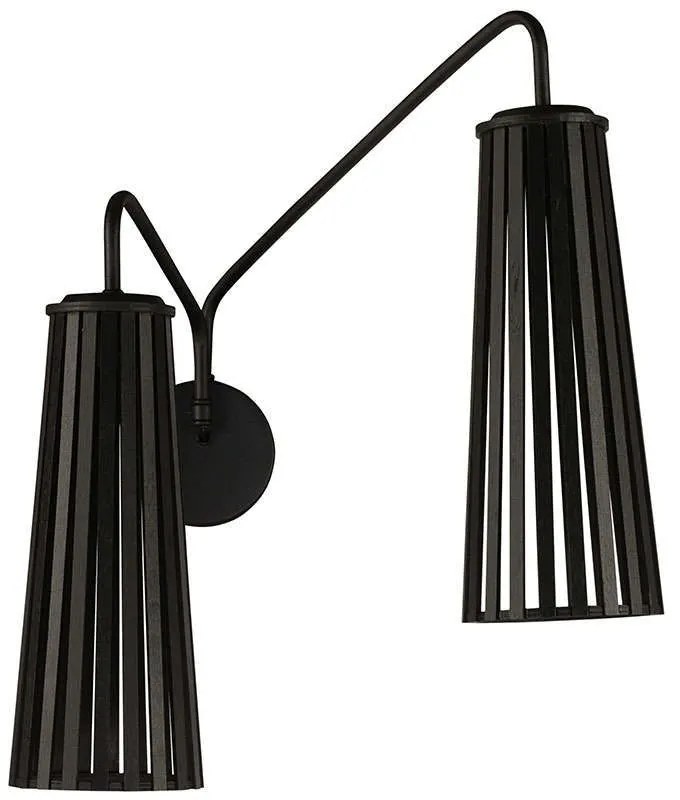 Φωτιστικό Τοίχου Dover II 9265 Black Nowodvorski Metal, Plastic