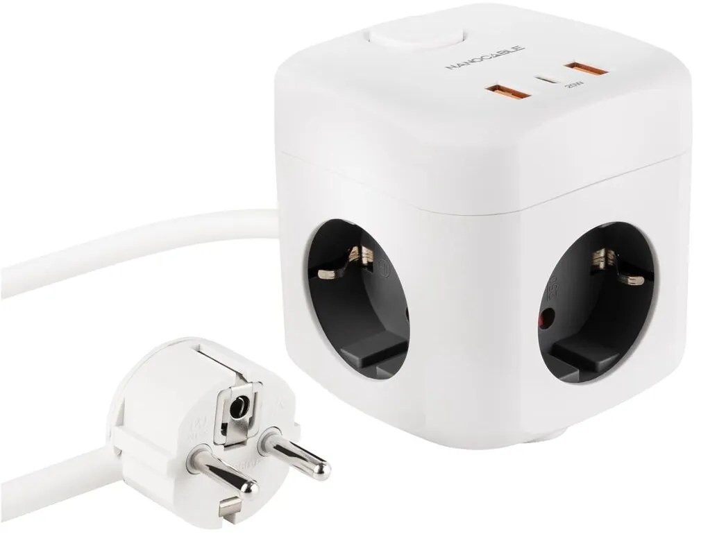 Λωρίδα NANOCABLE 10.37.0011 Λευκό (1,4 m)