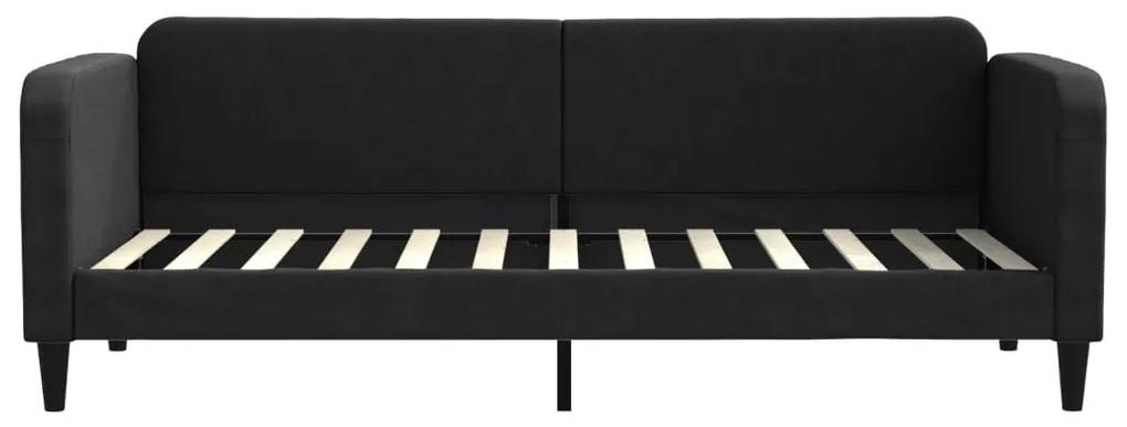 Καναπές Κρεβάτι Μαύρος 80 x 200 εκ. Υφασμάτινος - Μαύρο