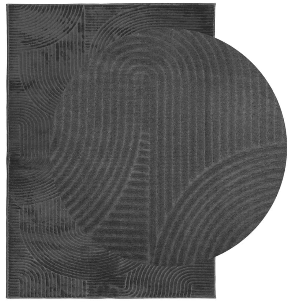 Χαλί IZA με Κοντό Πέλος Σκανδιναβική Όψη Ανθρακί 200x280 εκ. - Ανθρακί
