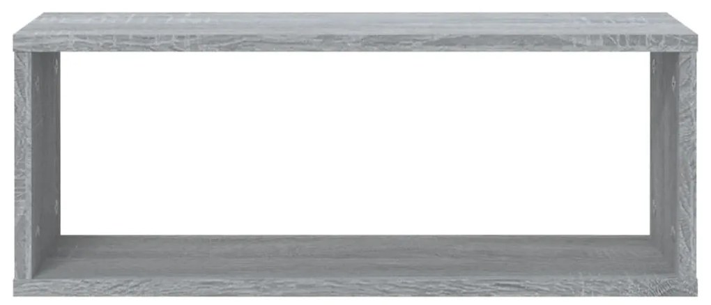 vidaXL Ραφιέρες Τοίχου Κύβος 2 τεμ Γκρι Sonoma 60x15x23 εκ. Επεξ. Ξύλο