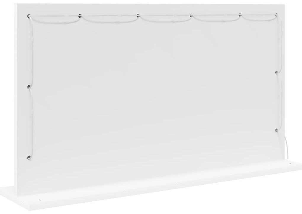 vidaXL Καθρέφτης Τουαλέτας με LED Φώτα Λευκό 80x45x18 εκ