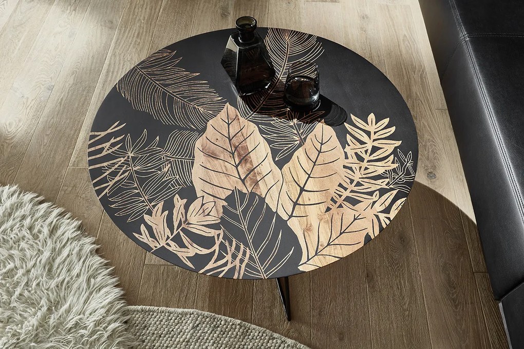 Bali Καρεκλα Relax Μαύρη + Υποπόδιο 83x86x102 cm