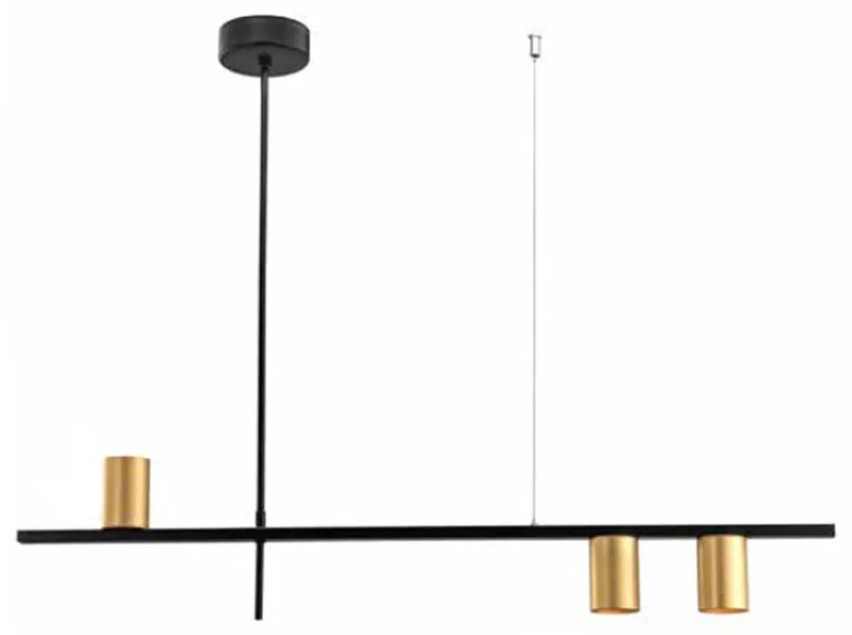 Φωτιστικό Οροφής - Ράγα 01209-07 GU10 LED 95cm Gold Luma