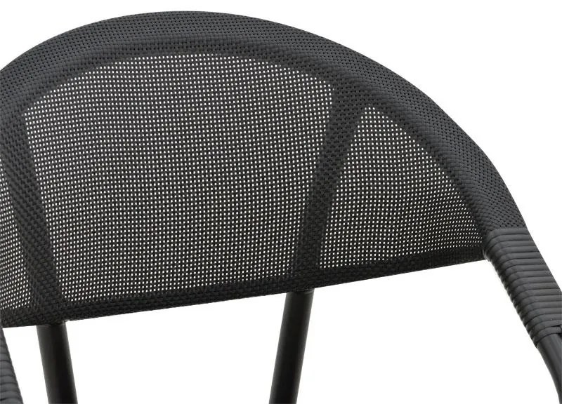 Καρέκλα - Πολυθρόνα Isaia μαύρο αλουμίνιο-textilene μαύρο 57x57x83 εκ. 57x57x83 εκ.