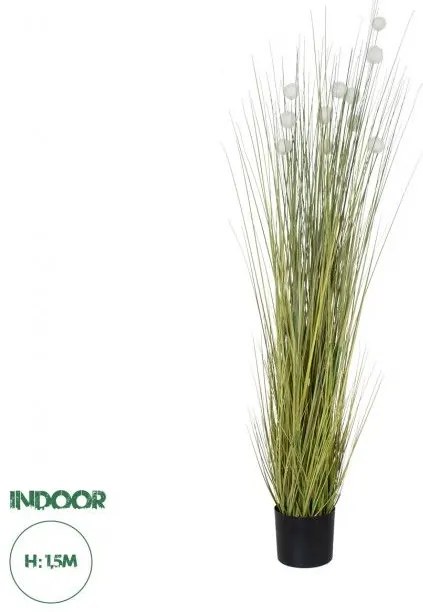 Τεχνητό Διακοσμητικό Φυτό Βαμβάκι Artificial Garden ERIOPHORUM ANGUSTIFOLIUM COTTON GRASS 20073 Globostar 20073 Πράσινο