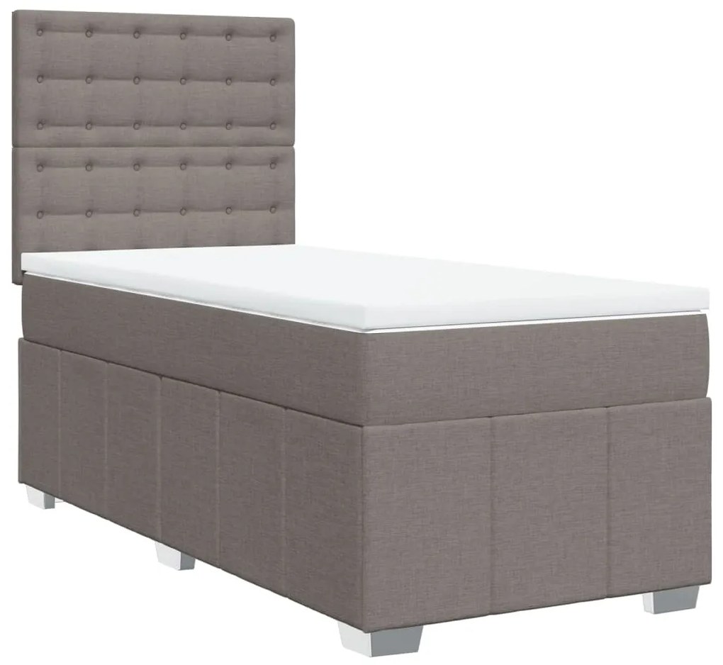 ΚΡΕΒΑΤΙ BOXSPRING ΜΕ ΣΤΡΩΜΑ TAUPE 80X200 ΕΚ. ΥΦΑΣΜΑΤΙΝΟ 3293813