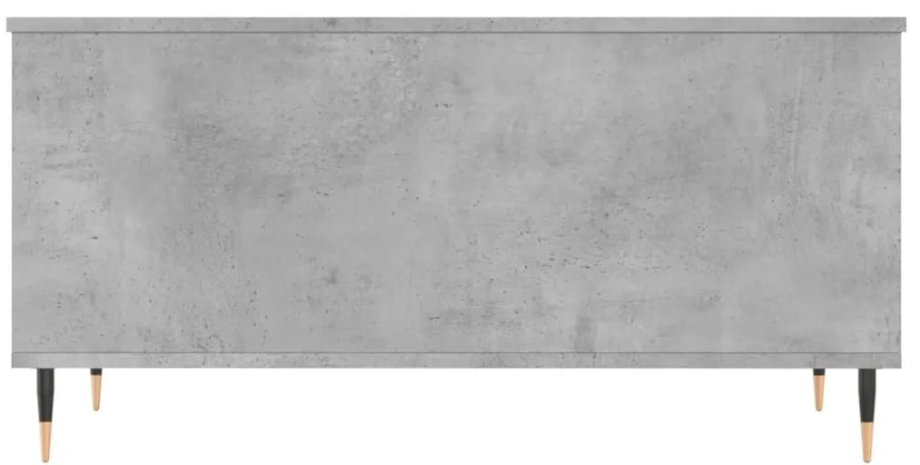 vidaXL Τραπεζάκι Σαλονιού Γκρι Σκυροδ. 90x44,5x45 εκ. Επεξεργ. Ξύλο