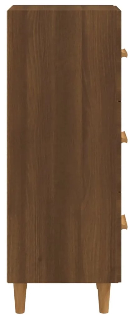 vidaXL Ντουλάπι Καφέ Δρυς 34,5 x 34 x 90 εκ. Επεξεργασμένο Ξύλο