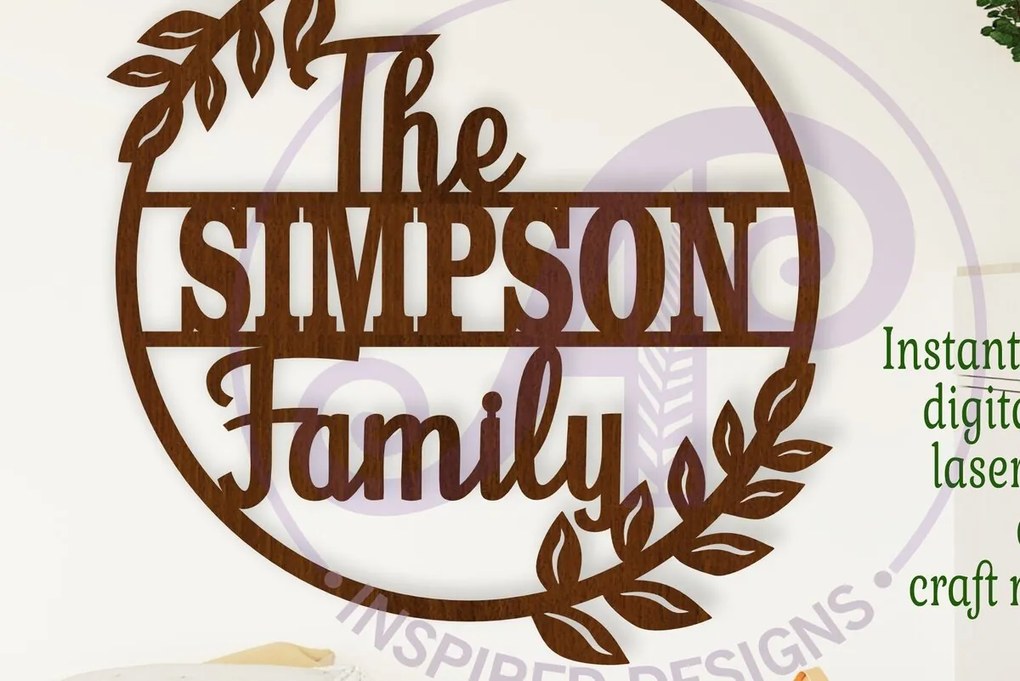 Intra απο ξύλο plywood  Χρώμα wenge 3mm-4mm πάχος - Οικογενειακό Suname Στεφάνι Δίασταση 30x20 cm INTRAFABR-19344468