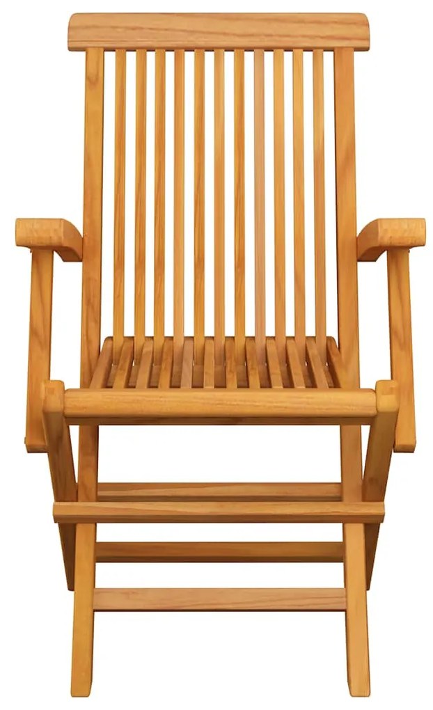 vidaXL Καρέκλες Κήπου 4 τεμ. από Μασίφ Ξύλο Teak με Taupe Μαξιλάρια