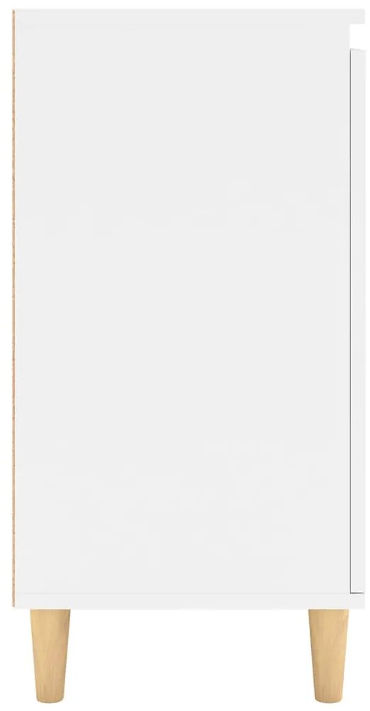 vidaXL Μπουφές Λευκός 60 x 35 x 70 εκ. από Επεξ. Ξύλο με Ξύλινα Πόδια