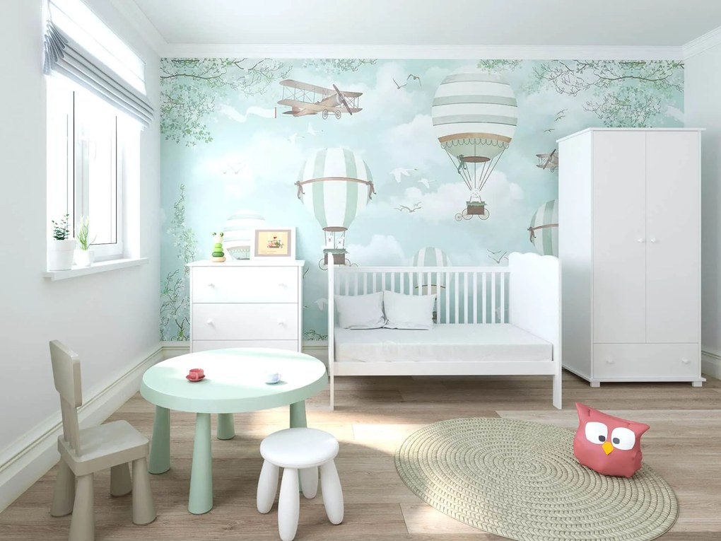 Βρεφικό προεφηβικό Κρεβάτι Alice White  70x140cm  BC10020 BabyCute