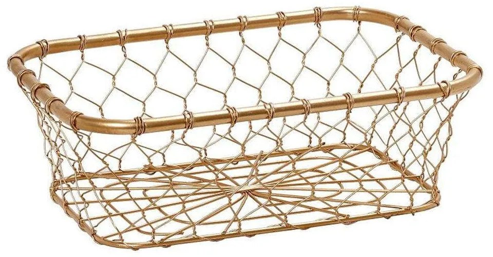 Καλάθι Σερβιρίσματος Μεταλλικό TAK215 25x17x9cm Gold Espiel Metal