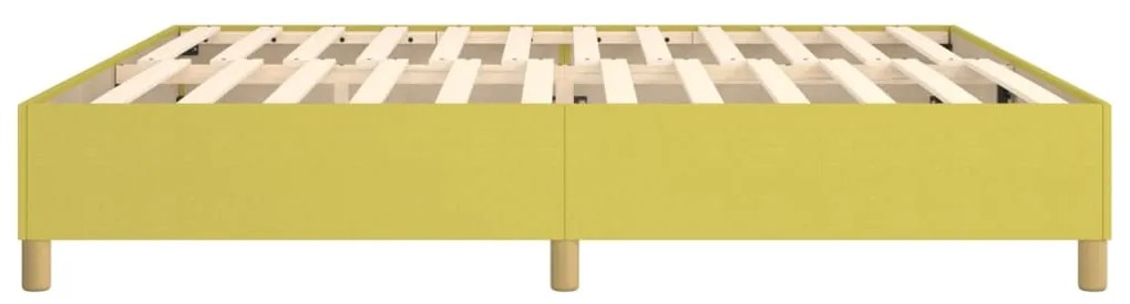 vidaXL Σκελετός Κρεβατιού με Ελατήρια Πράσινο 200x200 εκ. Υφασμάτινο