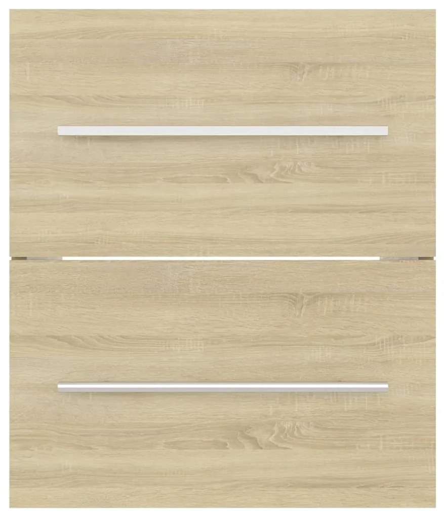Ντουλάπι Νιπτήρα Sonoma Δρυς 41 x 38,5 x 48 εκ. από Επεξ. Ξύλο - Καφέ