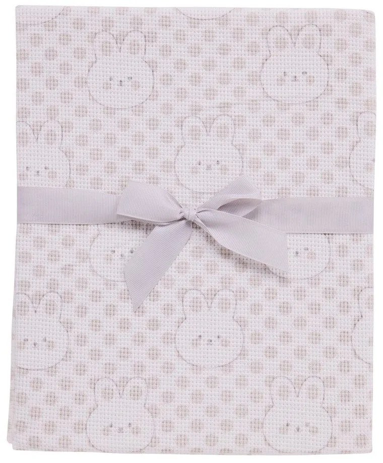 Κουβέρτα Βρεφική Πικέ 4960 Grey Das Home Αγκαλιάς 75x100cm 100% Βαμβάκι