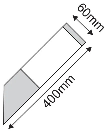 ΑΠΛΙΚΑ ΤΕΤΡΑΓΩΝΗ ΚΥΡΤΗ ΑΝΟΞΕΙΔΩΤΗ ΥΨΟΣ 40cm - BT1003BWU