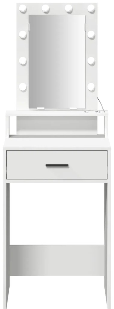 vidaXL Τραπέζι περιποίησης Λευκό 50 x 41 x 140 εκ. Επεξεργασμένο ξύλο